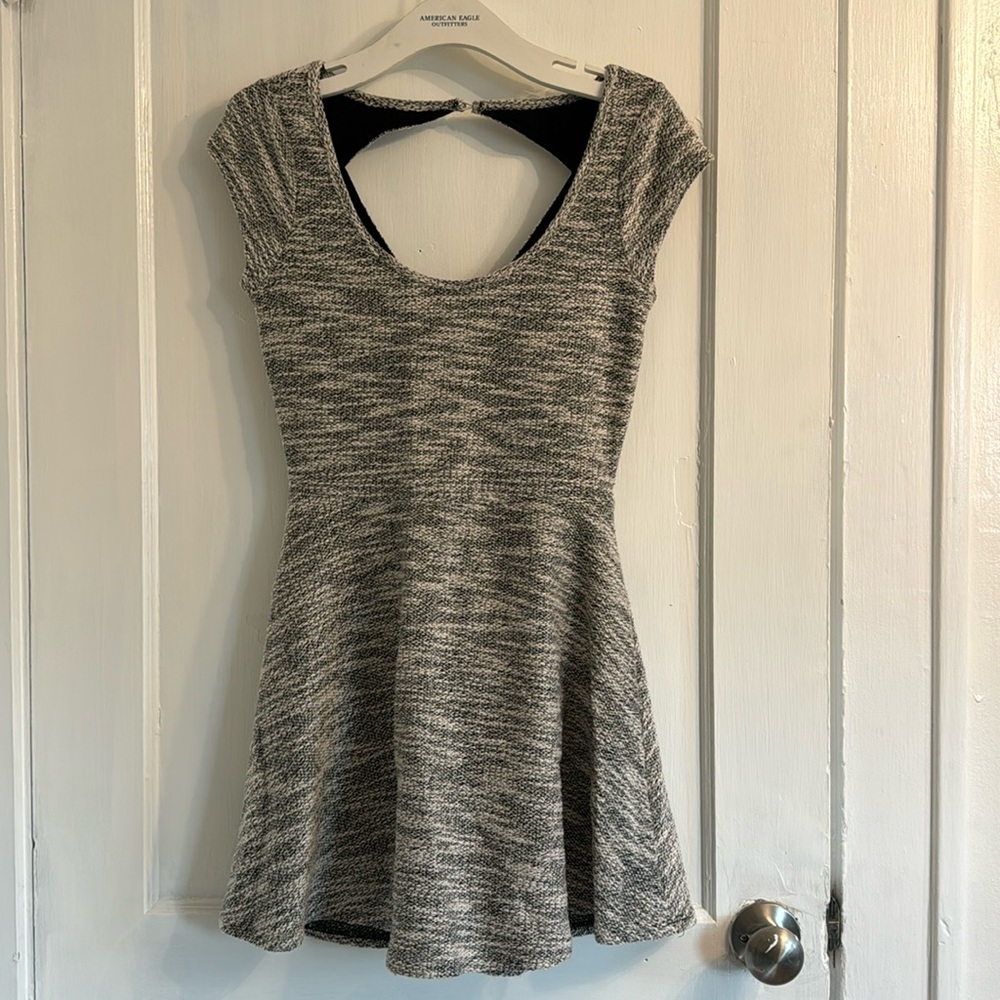 Black and cream with flecks of sparkles American Eagle dress